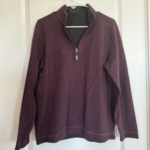 johnston & murphy reversible quarter zip